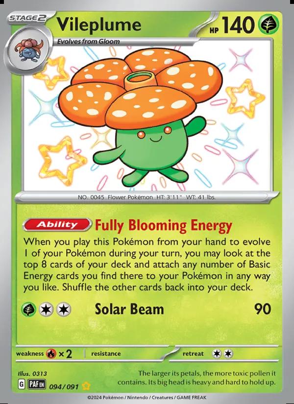 Image of Vileplume Paldean Fates (PAF) #094