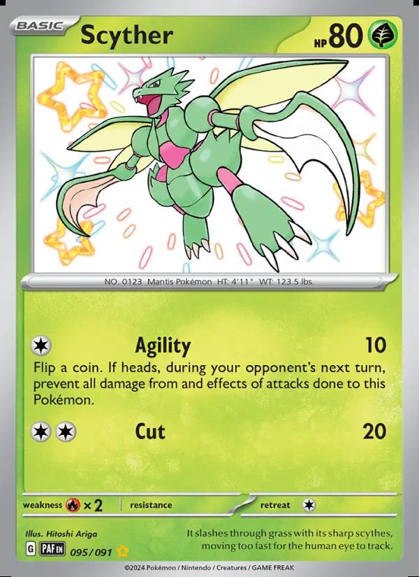 Image of Scyther Paldean Fates (PAF) #095