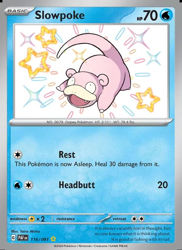 Image of Slowpoke Paldean Fates (PAF) #116