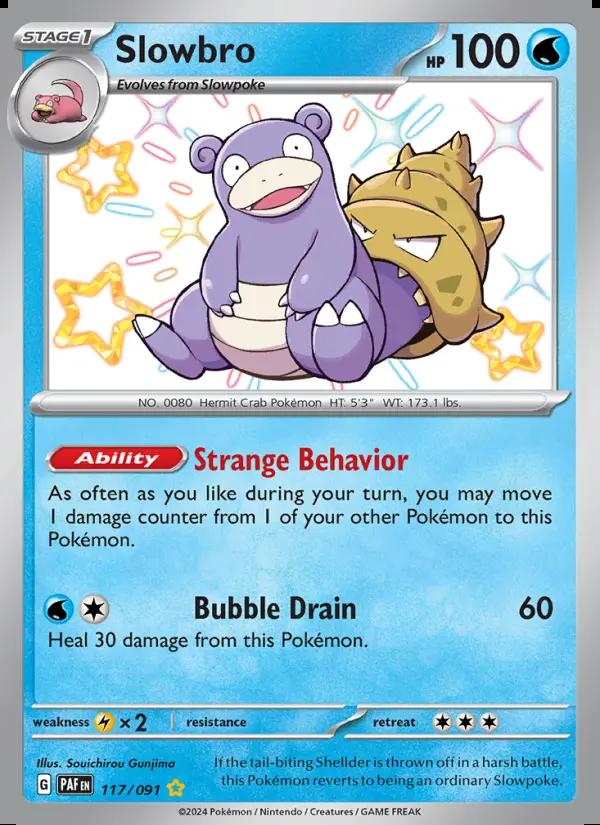 Image of Slowbro Paldean Fates (PAF) #117