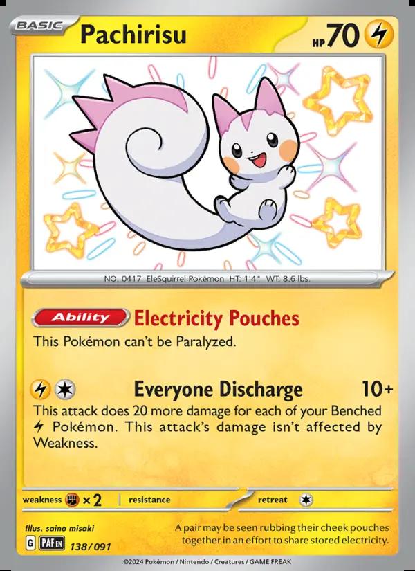 Image of Pachirisu Paldean Fates (PAF) #138