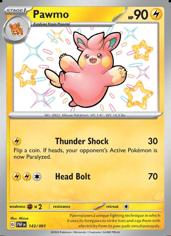 Image of Pawmo Paldean Fates (PAF) #143