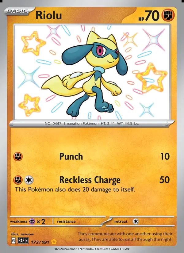 Image of Riolu Paldean Fates (PAF) #173