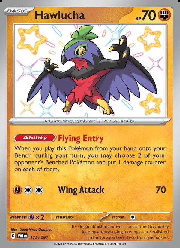 Image of Hawlucha Paldean Fates (PAF) #175
