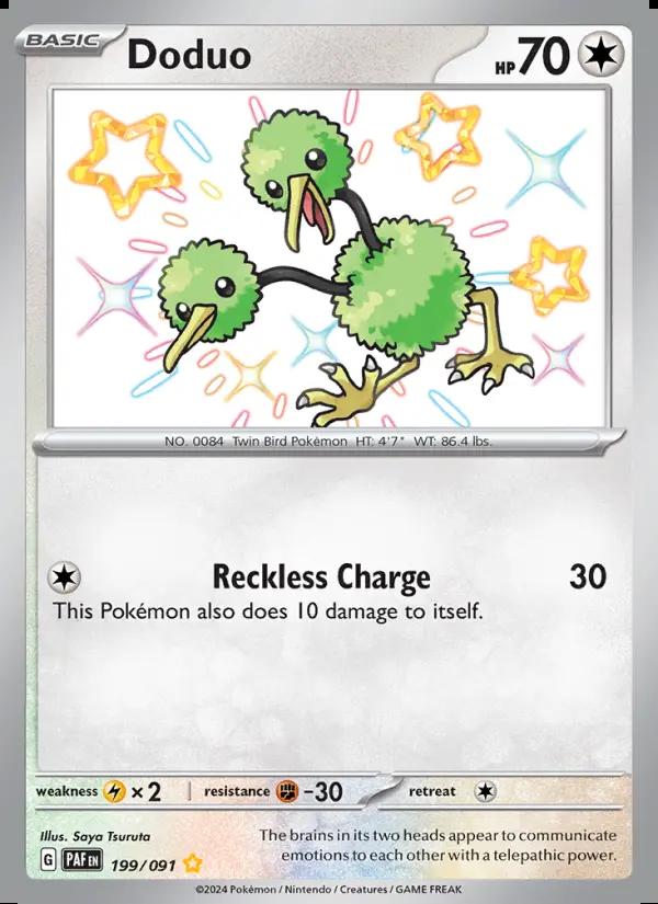 Image of Doduo Paldean Fates (PAF) #199