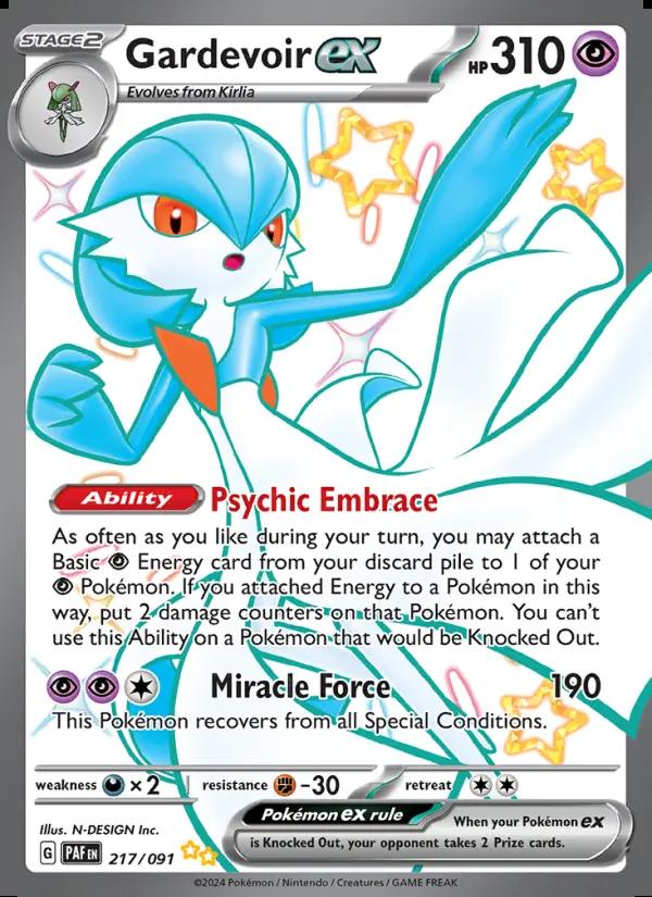 Image of Gardevoir ex Paldean Fates (PAF) #217