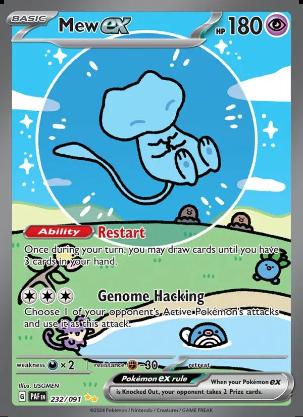 Image of Mew ex Paldean Fates (PAF) #232