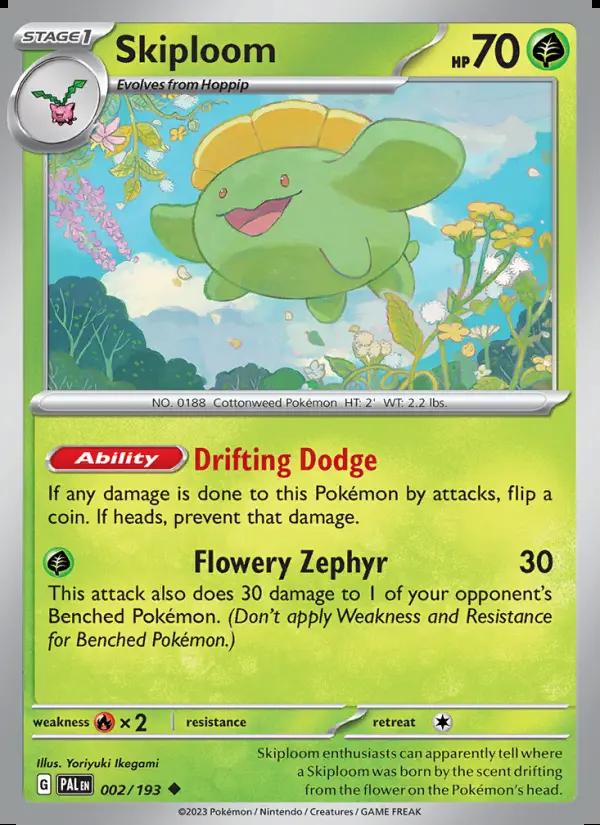 Image of Skiploom Paldea Evolved (PAL) #002