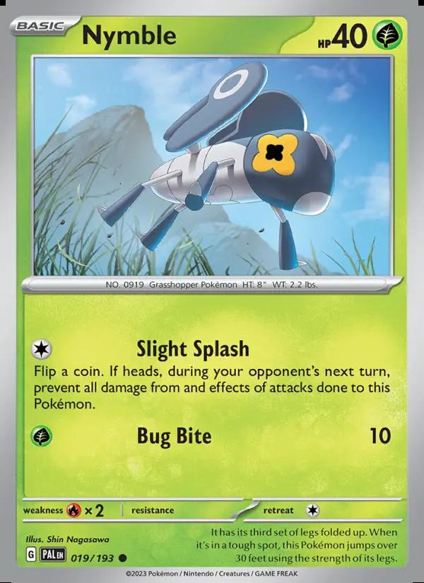 Image of Nymble Paldea Evolved (PAL) #019