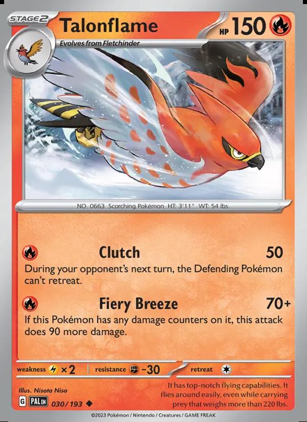 Image of Talonflame Paldea Evolved (PAL) #030