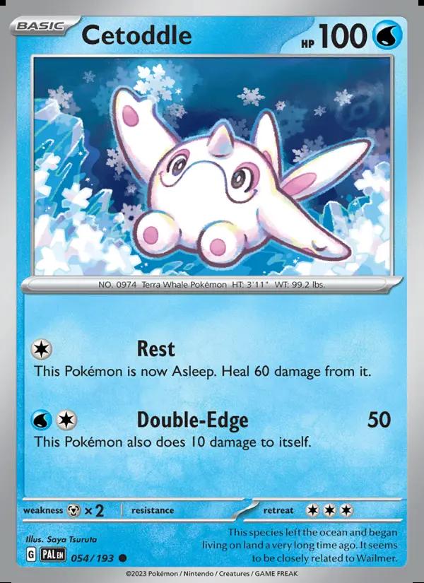 Image of Cetoddle Paldea Evolved (PAL) #054