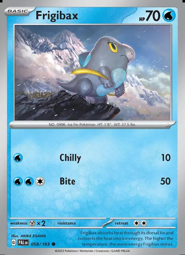 Image of Frigibax Paldea Evolved (PAL) #058