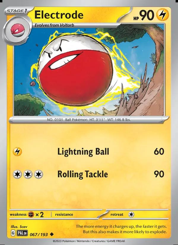 Image of Electrode Paldea Evolved (PAL) #067