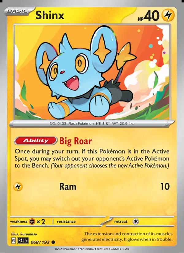 Image of Shinx Paldea Evolved (PAL) #068