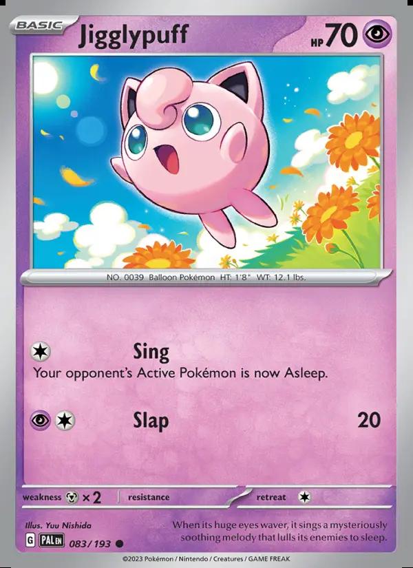 Image of Jigglypuff Paldea Evolved (PAL) #083