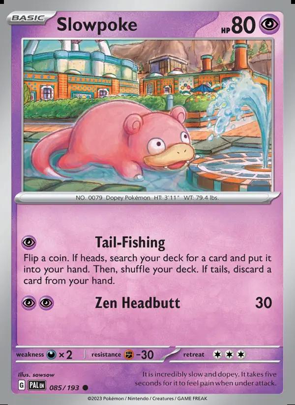 Image of Slowpoke Paldea Evolved (PAL) #085