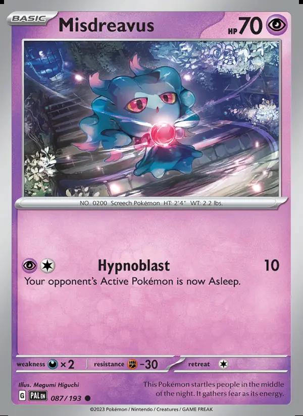 Image of Misdreavus Paldea Evolved (PAL) #087