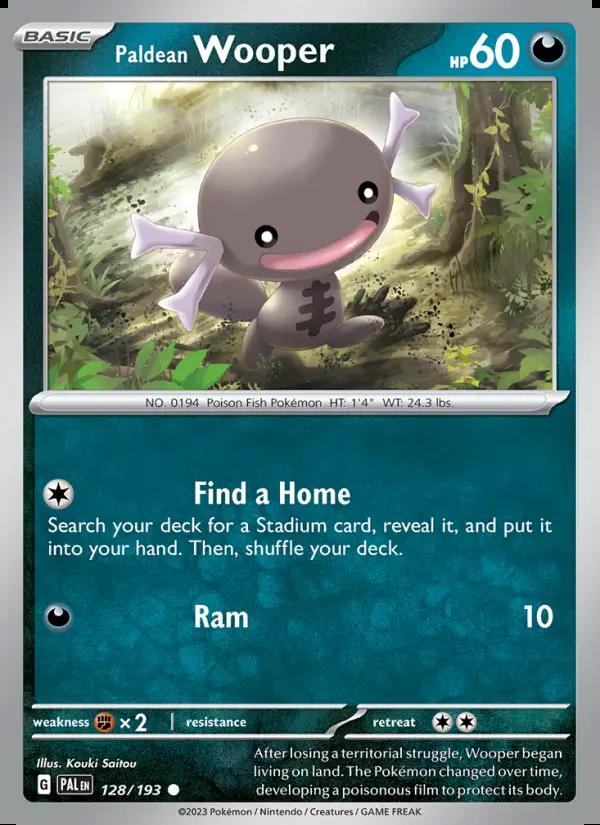Image of Paldean Wooper Paldea Evolved (PAL) #128