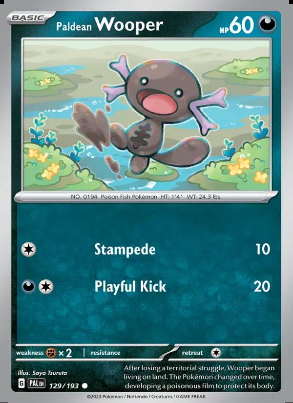 Image of Paldean Wooper Paldea Evolved (PAL) #129