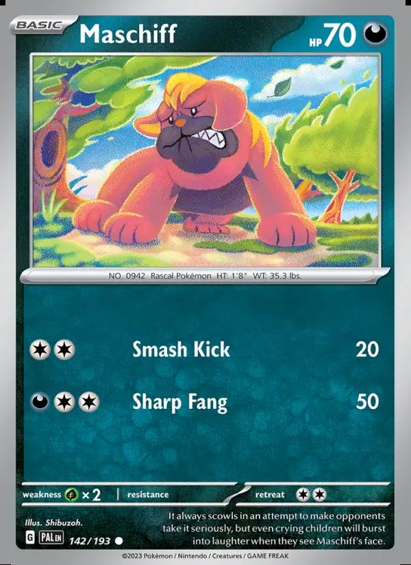 Image of Maschiff Paldea Evolved (PAL) #142
