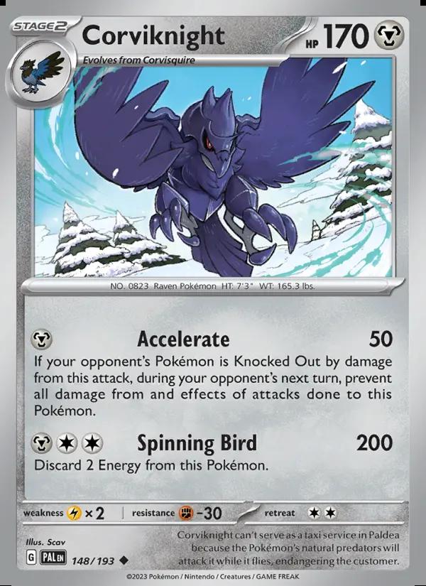 Image of Corviknight Paldea Evolved (PAL) #148