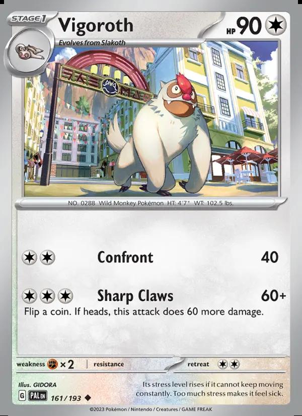 Image of Vigoroth Paldea Evolved (PAL) #161