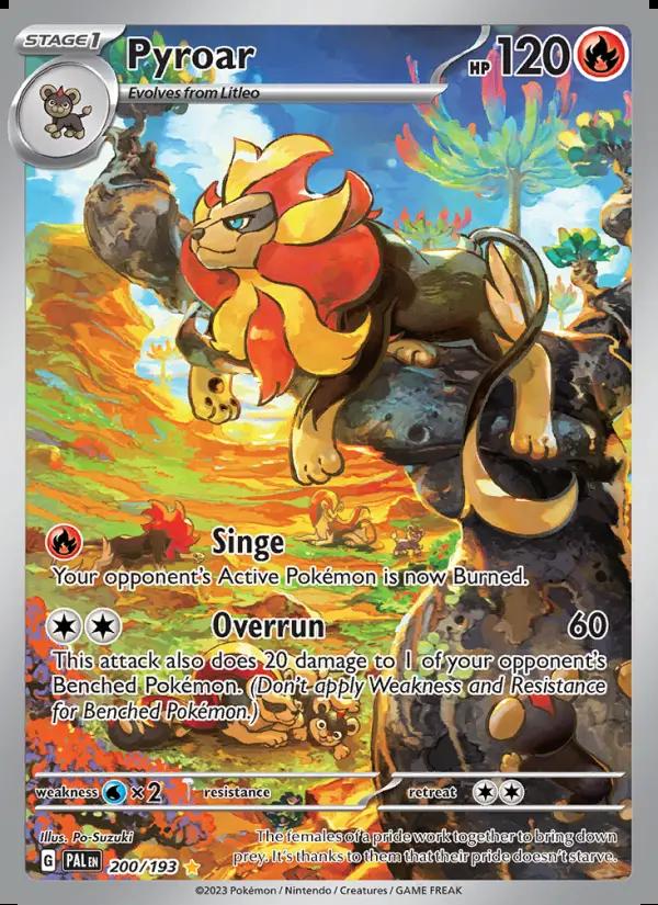 Image of Pyroar Paldea Evolved (PAL) #200