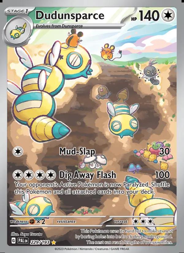 Image of Dudunsparce Paldea Evolved (PAL) #229