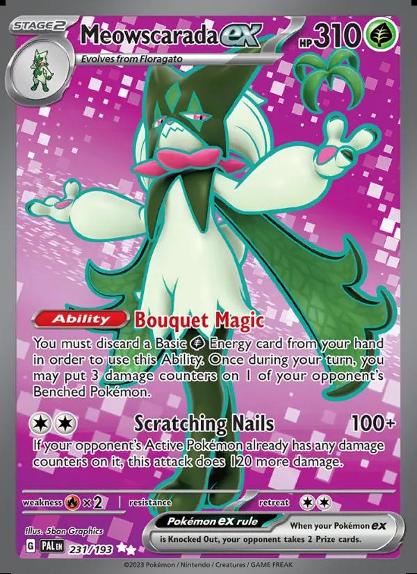 Image of Meowscarada ex Paldea Evolved (PAL) #231