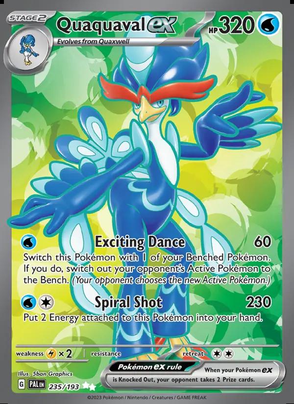 Image of Quaquaval ex Paldea Evolved (PAL) #235