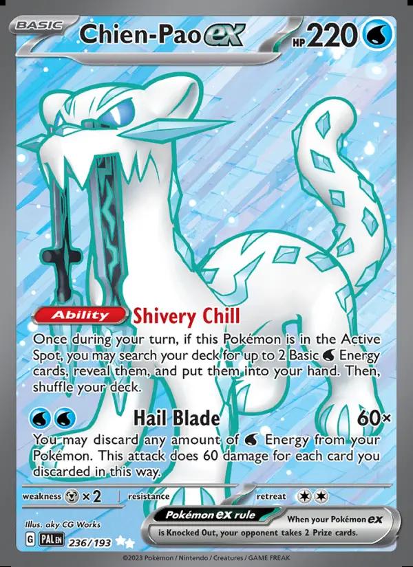 Image of Chien-Pao ex Paldea Evolved (PAL) #236