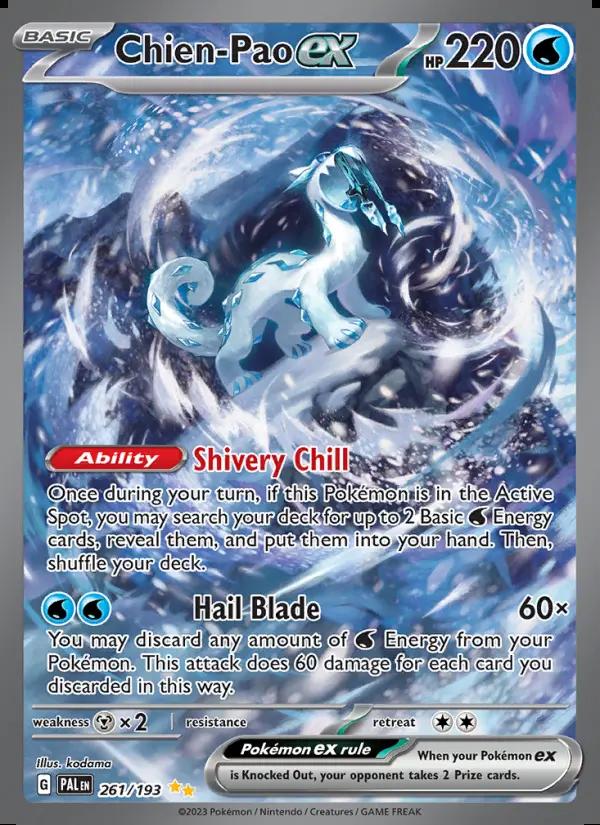 Image of Chien-Pao ex Paldea Evolved (PAL) #261