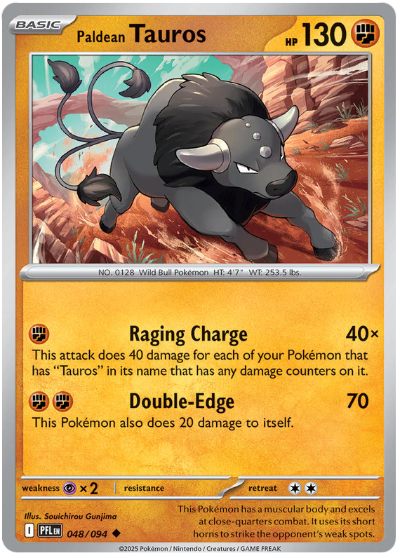 Image of Paldean Tauros Phantasmal Flames (PFL) #48