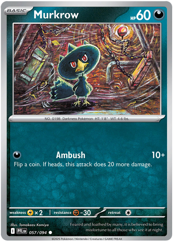 Image of Murkrow Phantasmal Flames (PFL) #57