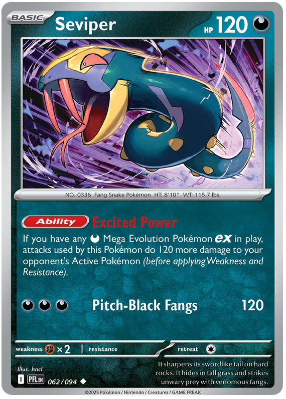Image of Seviper Phantasmal Flames (PFL) #62