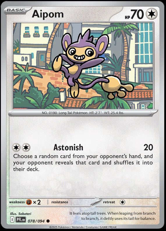 Image of Aipom Phantasmal Flames (PFL) #78
