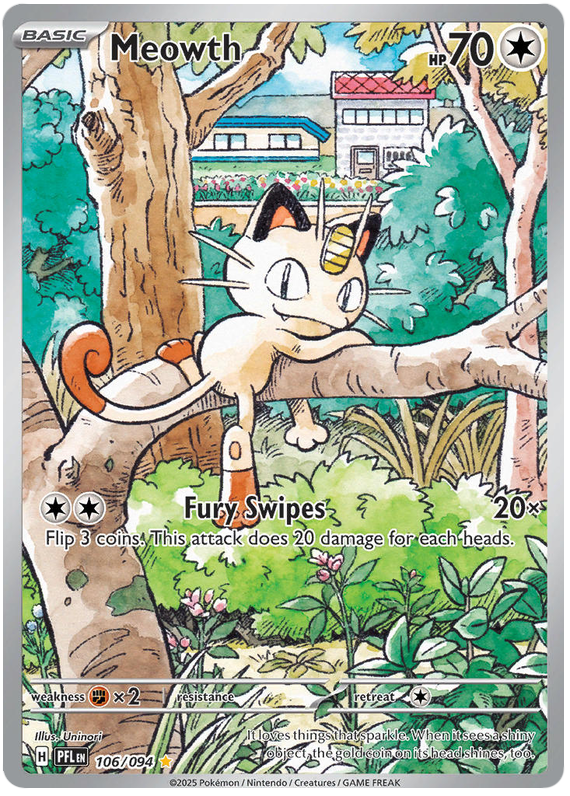 Image of Meowth Phantasmal Flames (PFL) #106