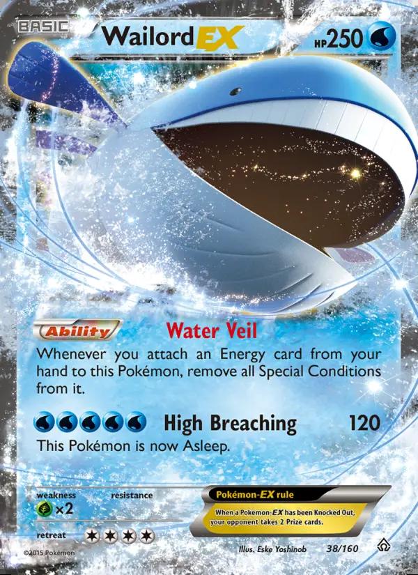 Image of Wailord-EX Primal Clash (PRC) #38