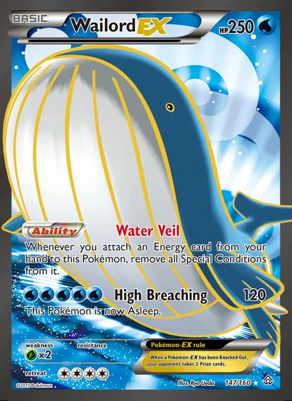Image of Wailord-EX Primal Clash (PRC) #147