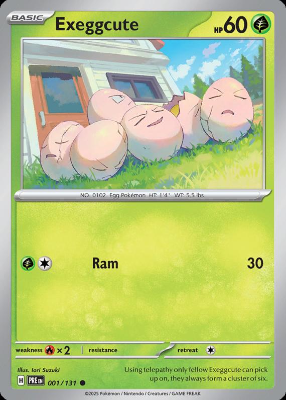 Image of Exeggcute Prismatic Evolutions (PRE) #001