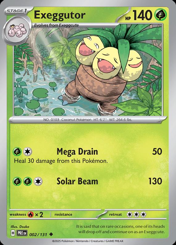Image of Exeggutor Prismatic Evolutions (PRE) #002