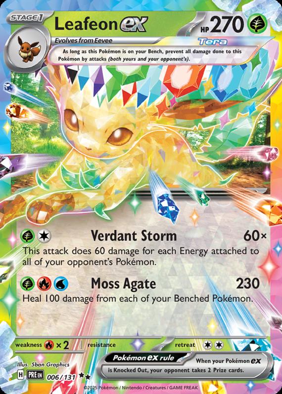 Image of Leafeon ex Prismatic Evolutions (PRE) #006