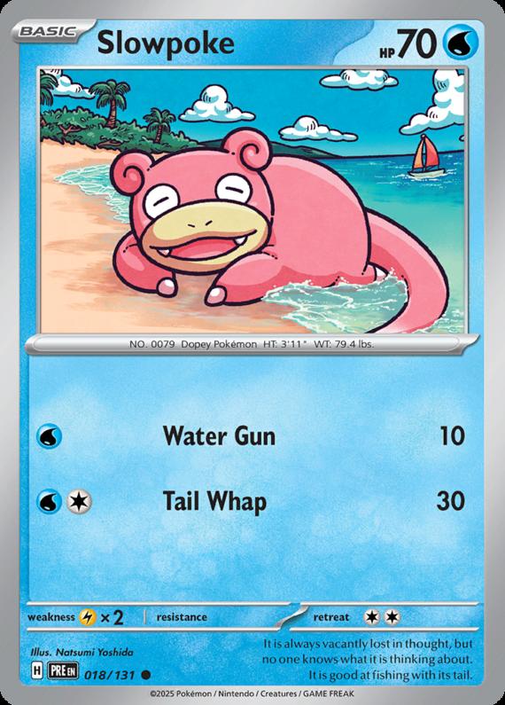 Image of Slowpoke Prismatic Evolutions (PRE) #018