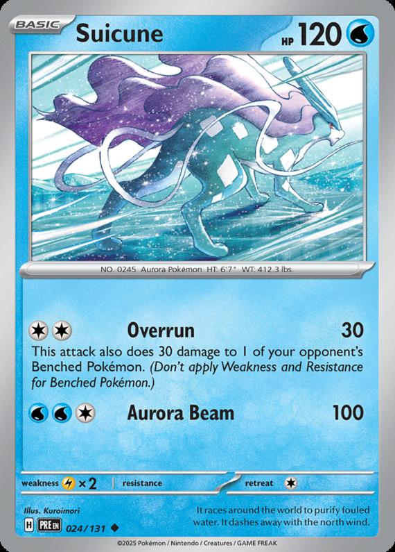 Image of Suicune Prismatic Evolutions (PRE) #024