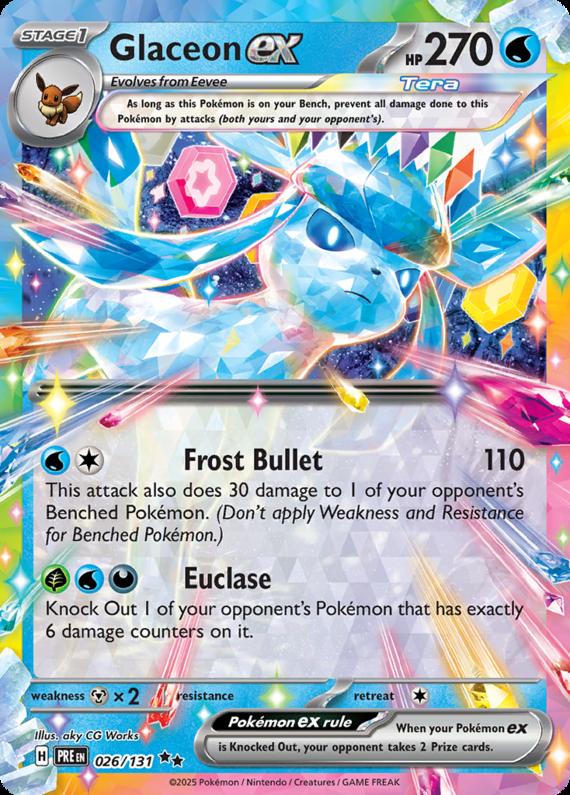 Image of Glaceon ex Prismatic Evolutions (PRE) #026