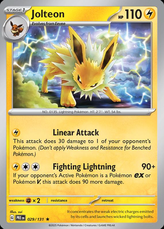 Image of Jolteon Prismatic Evolutions (PRE) #029