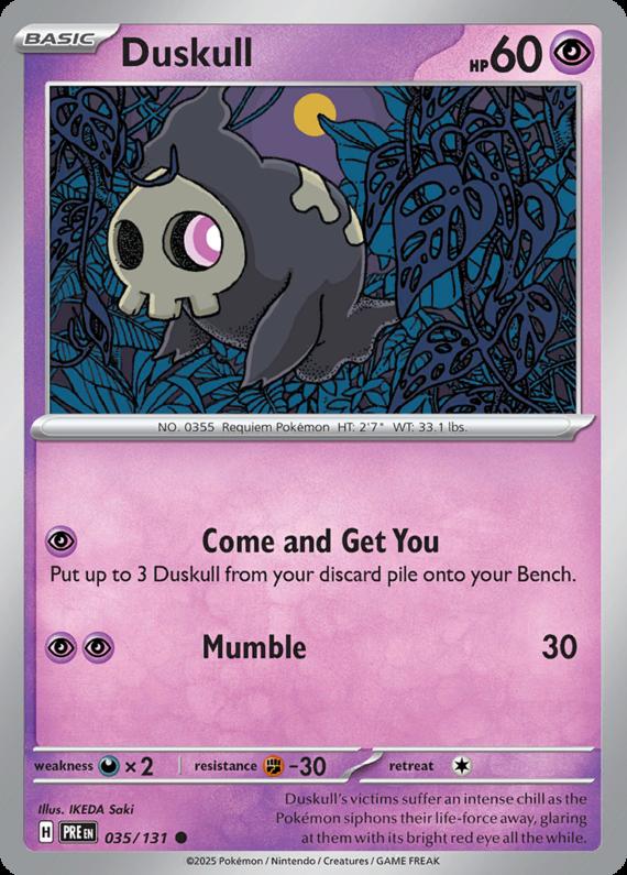 Image of Duskull Prismatic Evolutions (PRE) #035
