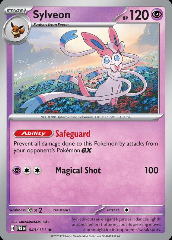 Image of Sylveon Prismatic Evolutions (PRE) #040