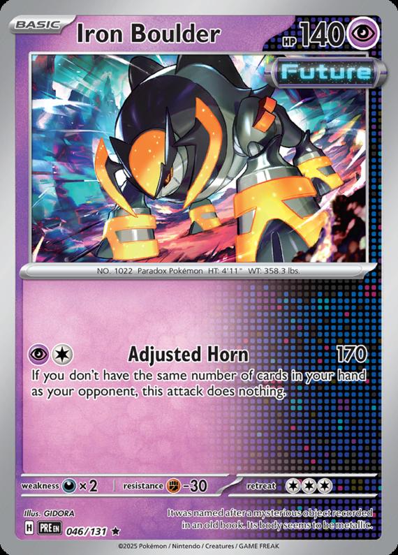 Image of Iron Boulder Prismatic Evolutions (PRE) #046