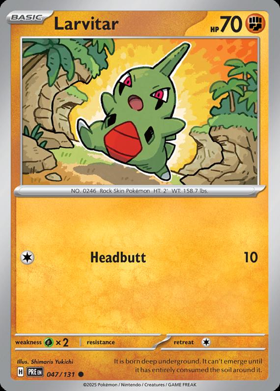 Image of Larvitar Prismatic Evolutions (PRE) #047